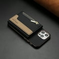 thumbnail image 7 of Allytechgroup 2-in-1 Magnetic Wallet Case for Apple iPhone 11, Detachable Card Holder with Zipper Pocket RFID Blocking Kickstand PU Leather Protective Flip Cover with 6 Slots, Black, 7 of 7