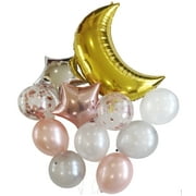 Sweet Moon Multi-color Balloons, 11 Count