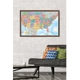 thumbnail image 2 of USA Map 2023 Wall Poster, 22.375" x 34" Framed, 2 of 6