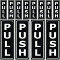 thumbnail image 1 of 6 Sets Push Pull Door Sign Stickers Push Pull Door Decals for Restaurant Office, 1 of 6