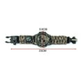 thumbnail image 3 of Reloj digital de escalada para hombre, relojes deportivos impermeables para exteriores, relojes de pulsera electrónicos con brújula y banda de paracord, 3 of 9