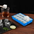 thumbnail image 5 of Silicone Ice Cube Trays,15 Square Ice Cube Tray with Lid,3 Pack Ice Cube Molds Set,Ice Molds Silicone,Ice Cube Maker,Large Ice Trays for Freezer Containers for Whiskey,Reusable & BPA Free (3 Colors), 5 of 5