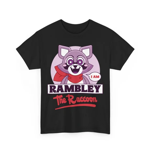 Rambley The Raccoon Vintage Unisex T-Shirt. Indigo Park Video Game. Survival.
