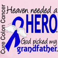 thumbnail image 2 of CafePress - Colon Cancer Heavenneededhero1.1 Infant Bodysuit - Baby Light Bodysuit, Size Newborn - 24 Months, 2 of 4
