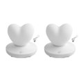thumbnail image 4 of Billuyoard Luz de noche ajustable romántica Rosa flor forma de corazón lámpara de Control táctil Led decoración para el día regalos de la esposa Blanco 8004 toque 2piezas Billuyoard CBP153741, 4 of 6