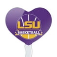 thumbnail image 2 of LSU Basketball Heart Love Cupcake Picks Toppers Decoration Set of 6, 2 of 7