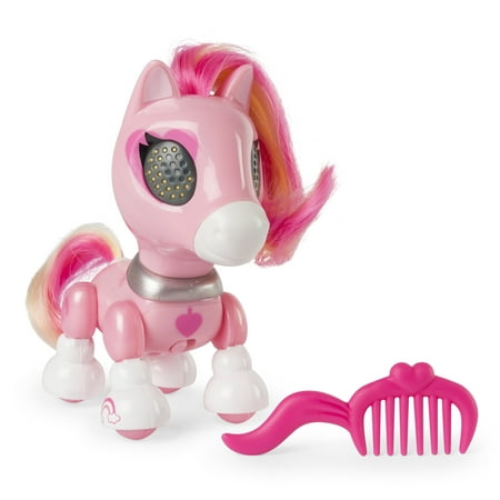 Zoomer Zupps Pretty Ponies, Sugar, Series 1 Interactive Pony with Lights, Sounds and