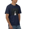 thumbnail image 2 of Border Collie Smile Cotton T-Shirt Navy Blue 3X-Large, 2 of 8