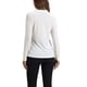 thumbnail image 3 of INSPIRAR CHIC Blusa de terciopelo de mujer con cuello en V y mangas largas L Blanca, 3 of 6