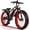 Red, variant on EOEOTWO 1500W Electric Mountain Bike for Adults,48V 15Ah Removable Battery 60Miles Longe Range, 34MPH Fast Cruiser Ebike, 26'' Fat Tire All-Terrain E-Bicycle with LED Display UL2849
