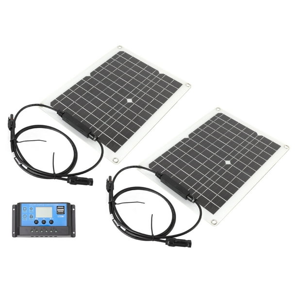 Paneles De Carga Solar, Kit De Panel Solar De 50 W De Alta Eficiencia Plug And Play De Silicio Monocristalino Resistente A Impactos Con Controlador 10A Para Yate Para Automóvil ANGGREK Otros