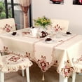 thumbnail image 5 of Table Cloth Polyester Antependium European Embroidered Dining Table Cloth 80X130Cm, 5 of 5