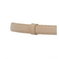 thumbnail image 4 of eVogues Plus size Flower Buckle Adjustable Patent Leather Skinny Belt Beige, 4 of 6