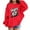 Red, variant on WOYY Toddler Girls Graphic Hoodie Fashion Active Hooded Sweatshirt Pullover, Sizes 2-3T