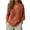 60# Ginger, variant on Linen Tops for Women - Plus Size Summer Gauzy Shirts 3/4 Sleeve V Neck Blouses Dressy Casual Tunic Loose Clothes Khaki S