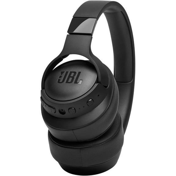 Pre-Owned JBL Tune 760NC Black Lightweight, Foldable Over-Ear Wireless Headphones with Active Noise Cancellation - Black