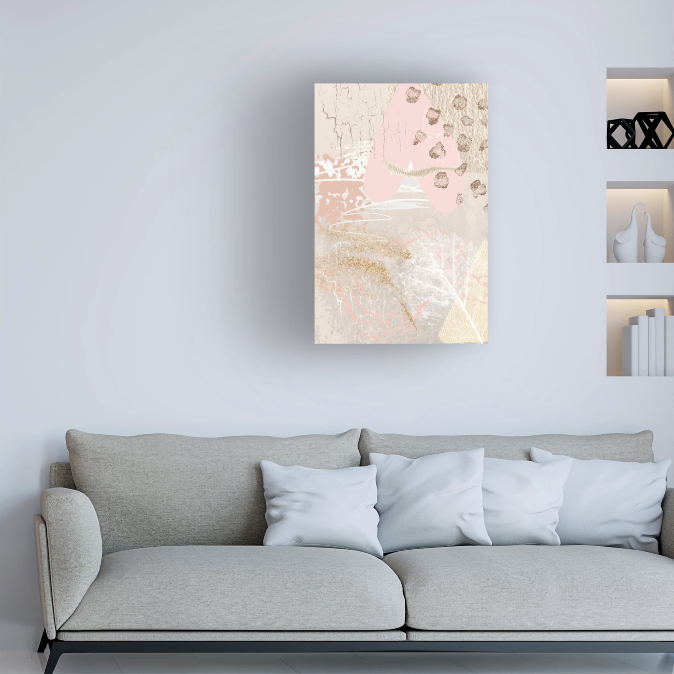 Trademark Fine Art Sally Ann Moss Morning Pink 2 Canvas Wall Art