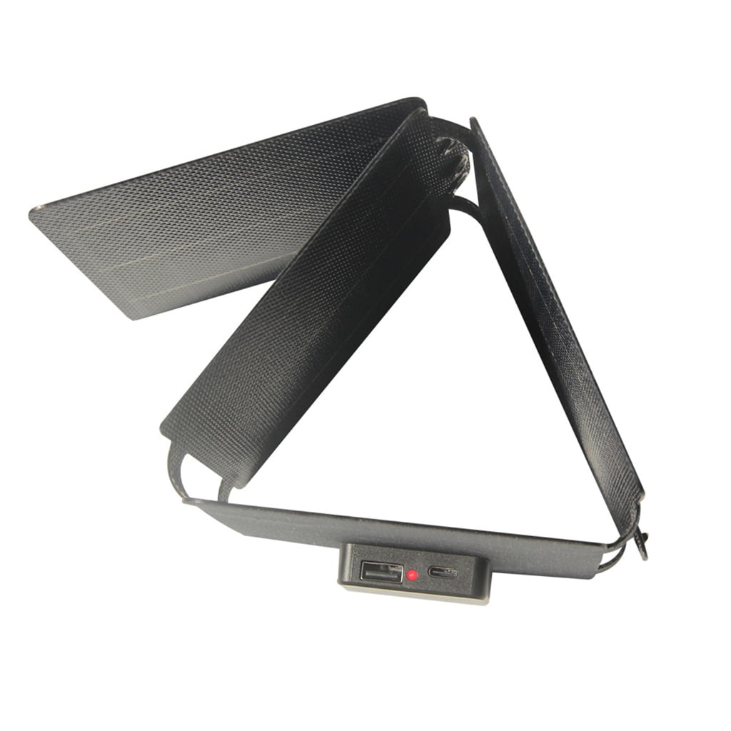 14/25W Portable Mobile Power Outdoor Waterproof Solar Panel Charging Device