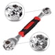thumbnail image 2 of Llave de tubo 52 en 1, herramientas profesionales multifuncionales giratorias de acero inoxidable, llave giratoria de 360 ​​grados, 2 of 5