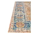 thumbnail image 4 of Unique Loom Chenille Jute Collection Area Rug - Rambagh (7' 10" Square Orange Yellow/Ivory), 4 of 6