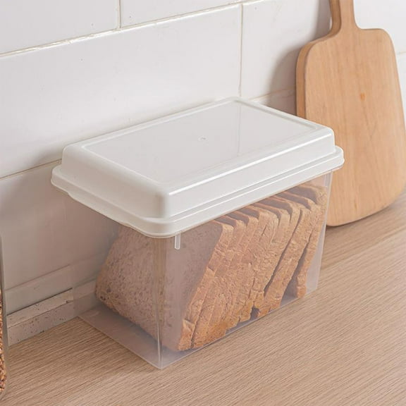 WHAMVOX  Organizers Food Bread Storage Box Airtight Crisper Wide Application Container