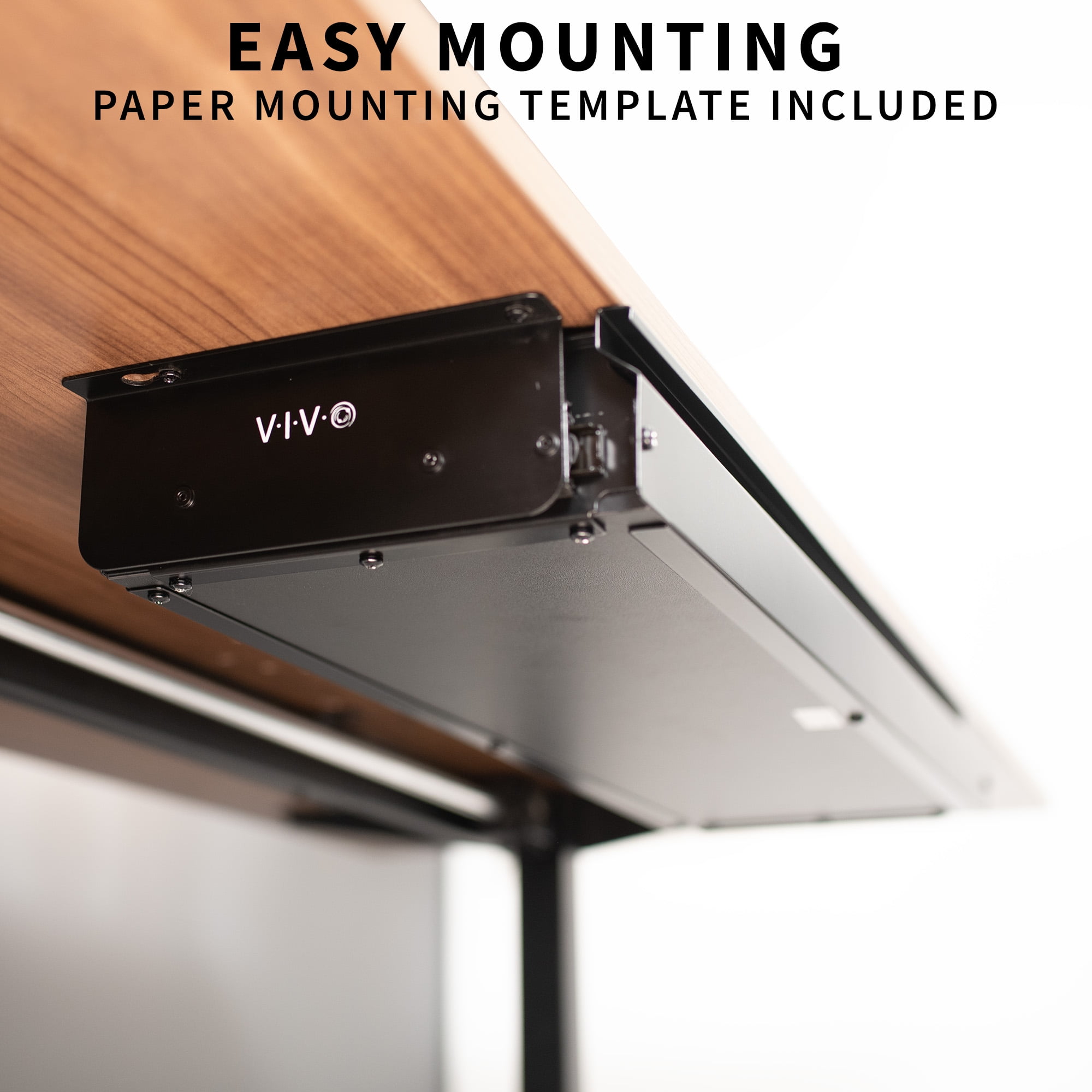 VIVO Black Extra Large 33 inch Under Desk Pull Out Storage Drawer for Desk