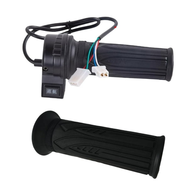 Empuñadura de acelerador giratoria para bicicleta eléctrica, pieza de repuesto resistente, piezas de repuesto del acelerador Control de crucero