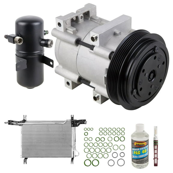 For Ford F-150 F-250 F-350 A/C Kit w/ AC Compressor Condenser & Drier - BuyAutoParts