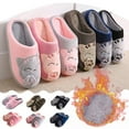 thumbnail image 5 of Up to 65 off!Lolmot Animal Slippers for Women and Men Cute Cat Plush Winter Warm House Slippers Indoor Scuff Anti-skid Home Shoes Couples Matching Fuzzy Slippers, 5 of 5