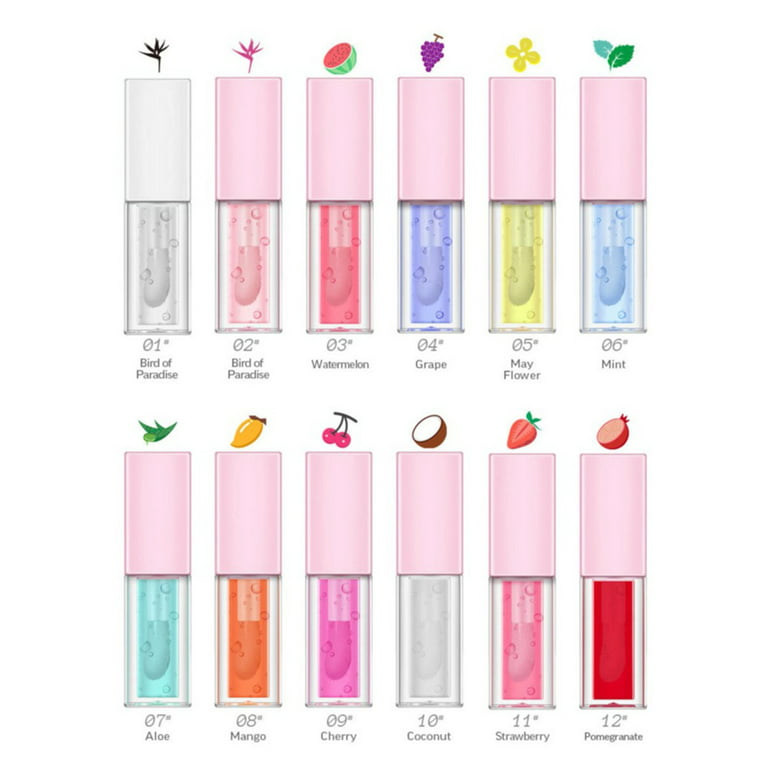 NIUREDLTD Lip Gloss Lip Balm For Men And Women Moisturizing Long Lasting  Hydrating Dry Colorless Lip Balm Lipstick Hose Organic Glitter Lip Gloss