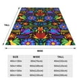 thumbnail image 3 of Sikiie Colorful Floral Ultra-Soft Micro flannel Blanket Luxury All Seasons Warm Blanket for Bedding Sofa and Travel (4 sizes)-50"x40", 3 of 7