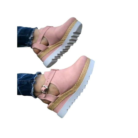 

Lacyhop Platform Sandals for Women Wedge Shoes Comfort Slingback Sandals