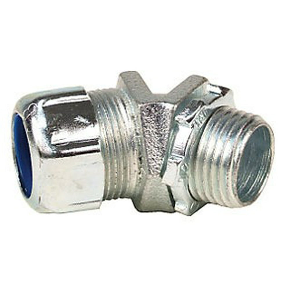 Thomas & Betts 5245 1 1/4 In Liquid Tight 45 Degree Flexible Metal Conduit Connector Walmart