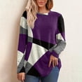 thumbnail image 2 of Blouses for women dressy casual Polyester Soft Clothing XL Purple womens blouses, 2 of 5