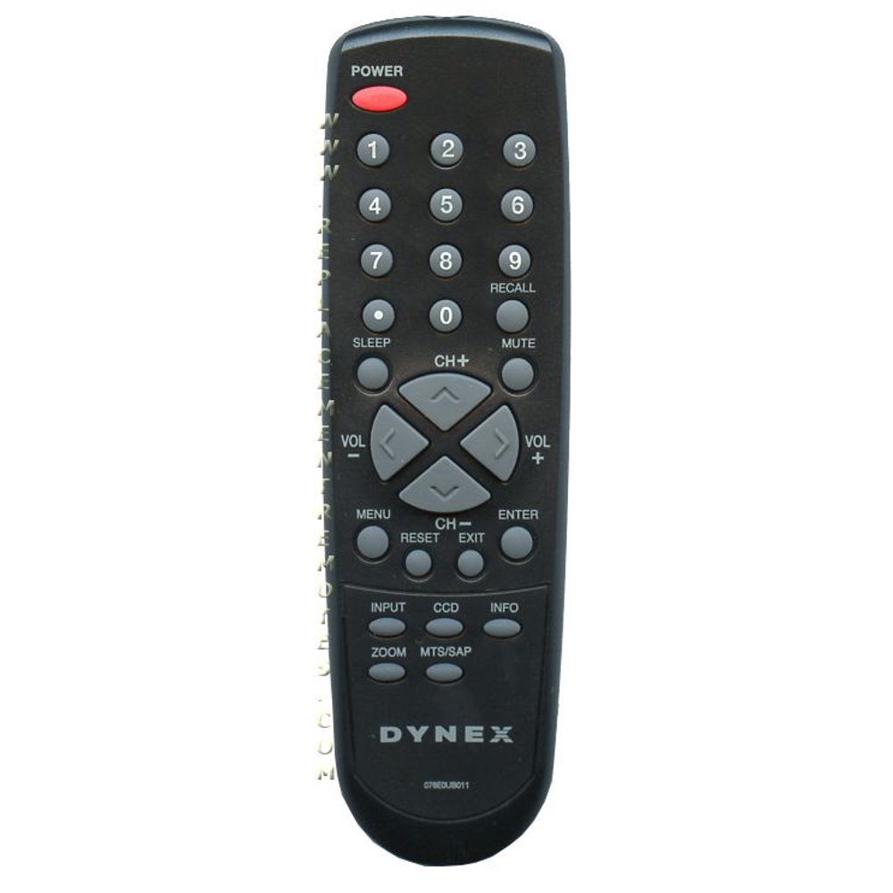 Dynex 076E0UB011 (p/n 076E0UB011) TV Remote Control (new) Walmart