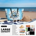 thumbnail image 5 of Wukai World Travel Print Zipper Bag,large Beach Tote Bag,Waterproof Sandproof Bag,Grocery and Picnic Tote Travel Bag, 5 of 5