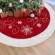 thumbnail image 1 of Falda de árbol de Navidad de 48 pulgadas, falda de árbol de terciopelo rojo de lujo con bordado de lentejuelas para decoraciones de fiesta de Navidad JAMW Sencillez, 1 of 5