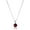 Red Garnet, January, variant on CFIOZYOS Essentials Sterling Silver Round Cut Birthstone Pendant Necklace 18"