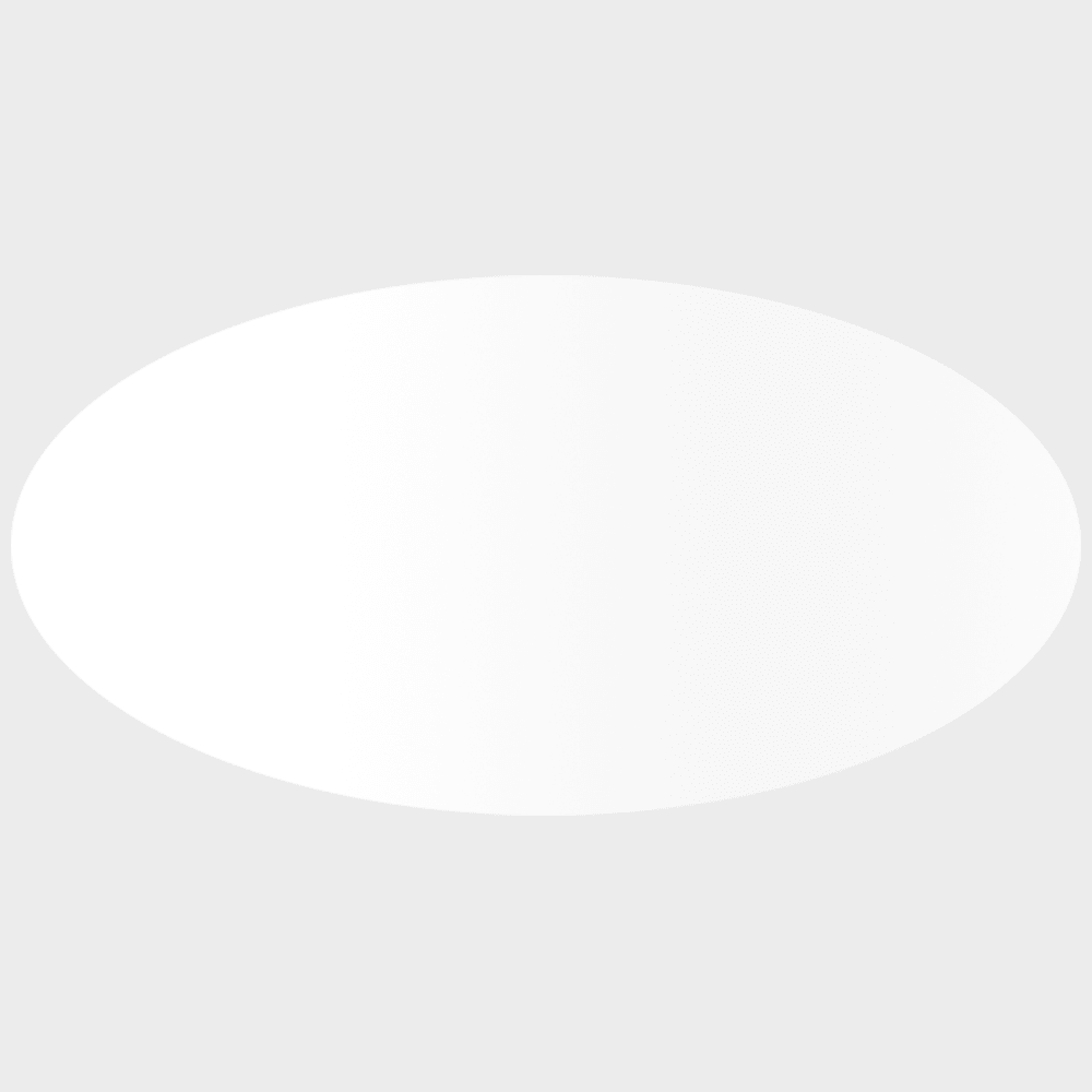 JAM Paper Standard Label Rolls, Oval, 1 1/4 x 2 1/2, Glossy White, 125 Labels/Roll