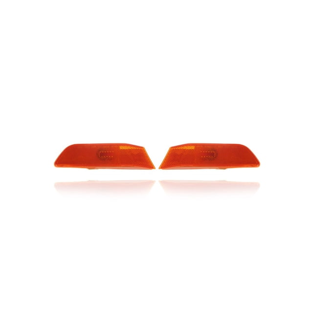 Side Marker Light Assembly - Compatible/Replacement for '03-06 Infiniti G35 Sedan - Front - Pair, Left Driver + Right Passenger Set - 26180AL520, 26185AL520