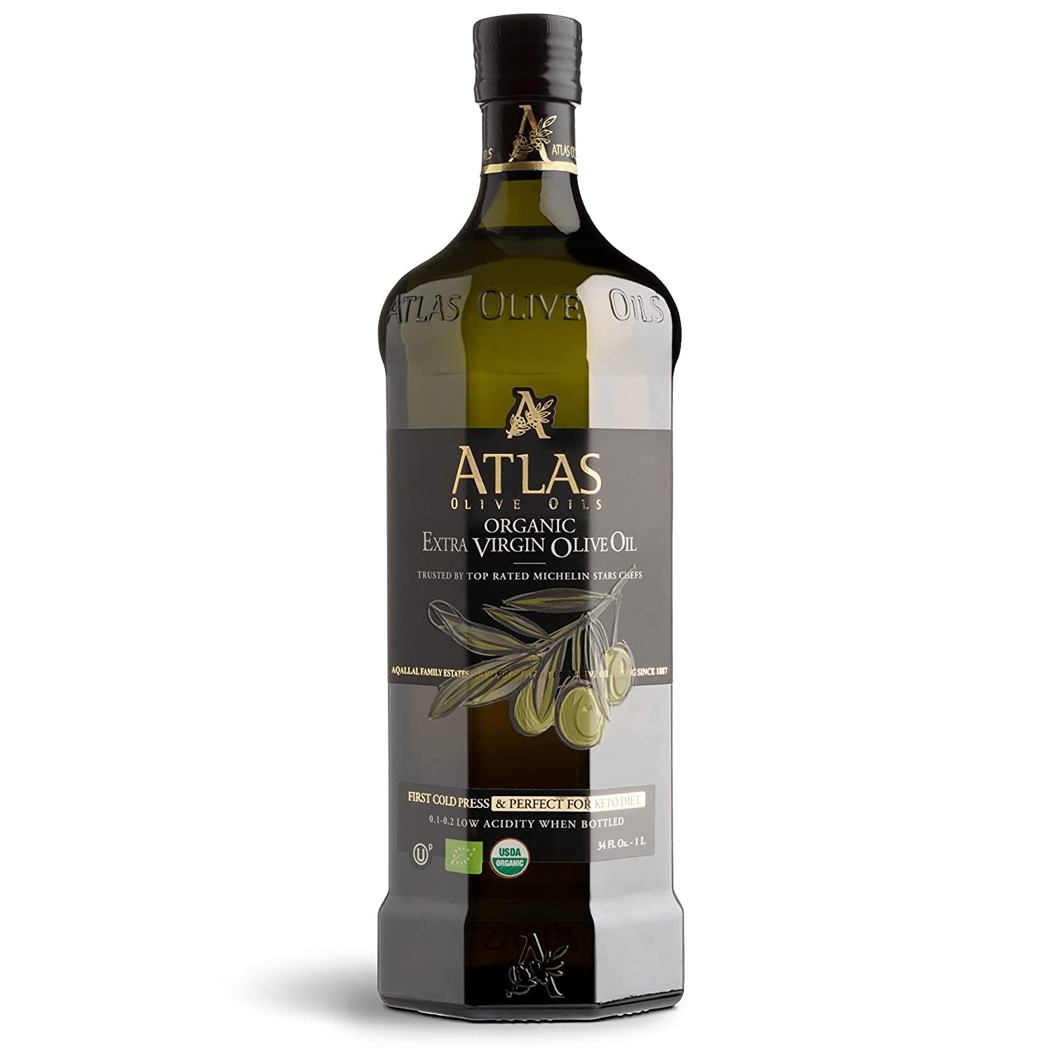 Atlas 1 LT Cold Press Extra Virgin Olive Oil with Polyphenol Rich from