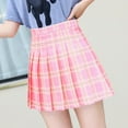 Pure And Lovely Style Skirt Korean Fashion High Waist Plaid Skirt