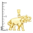 thumbnail image 2 of 10k Gold African Elephant Pendant, Safari Jewelry, Maternal Gifts for Her, 2 of 5