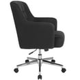 thumbnail image 6 of Merrick Lane Ergonomic Mid-Back Home Office Chair with Tufted Black Fabric Upholstery and Swivel Height Adjustment, 6 of 7