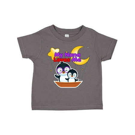 

Inktastic My Nana Loves Me Penguin Gift Toddler Boy or Toddler Girl T-Shirt