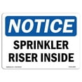 thumbnail image 1 of SignMission OS-NS-A-1218-L-18401 12 x 18 in. OSHA Notice Sign - Sprinkler Riser Inside, 1 of 1