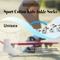 thumbnail image 2 of SOCKS'NBULK 60 Pairs Wholesale Bulk Sport Cotton Unisex Crew, Ankle, Tube Socks, Men Woman Children (Kids White Ankle 6-8), 2 of 3