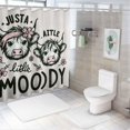 thumbnail image 7 of Orinice Cute Cow Flowers Headband Bathroom Decor Set with Hooks, Colorful Luxurious Print Polyester Fabric Shower Curtain Set, Home Bathtubs Decoration, Multi Size 36x72, 7 of 7