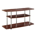 thumbnail image 1 of Convenience Concepts Designs2Go 3 Tier Wide TV Stand in Cherry Wood Finish, 1 of 6