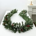 thumbnail image 4 of Fmbmuo Table Christmas Garland Red Stain Resistant Red Berry Garland Decorations, Traditional 1 pcs Plastic Artificial Garlands for Home Decor Decor, 4 of 4